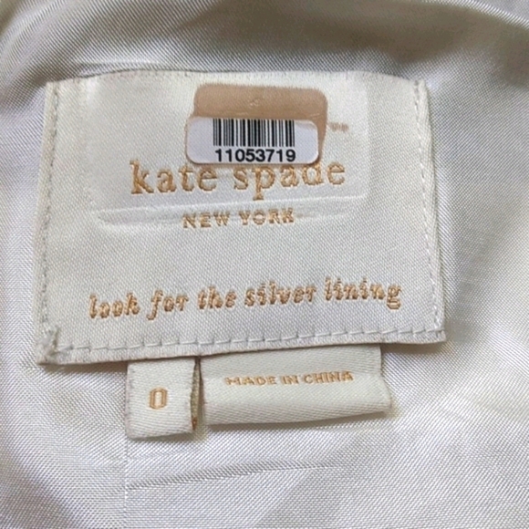 Kate Spade Women's Cape Stripe Cocktail Dress Black White Stripe Size 0 - Picture 13 of 16